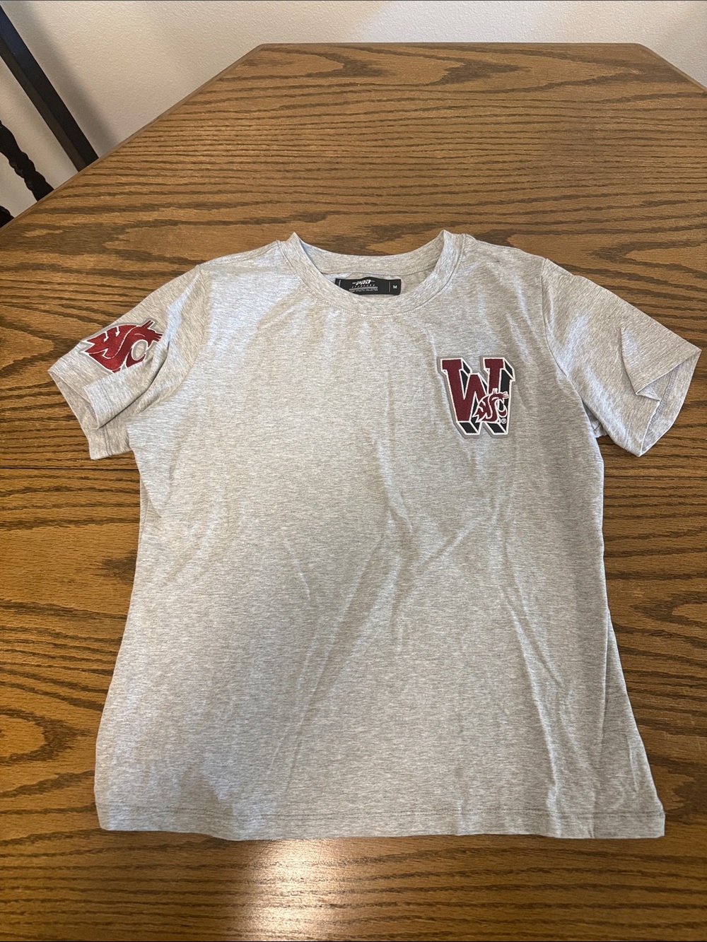 Women's Gray Washington State Cougars Short Sleeve Tee